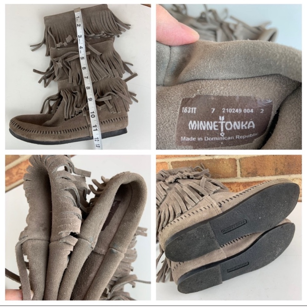 Grey 3 Layer Fringe Minnetonka - image 5